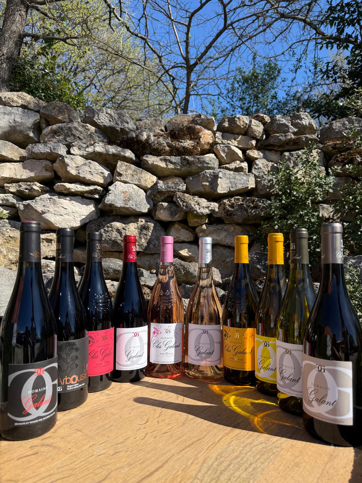 Toutes les cuvées du Clos Galant — Vignoble de l'Uzège, Gard